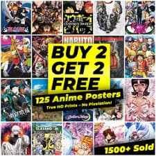 Anime Films Poster Print Wall Art - Classic Manga Gaming Decor A2 A3 A4 A5