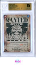 GOL. D. ROGER ONE PIECE WANTED POSTER SP CARRYING HIS WILL OP09-118 2025 BGS 10