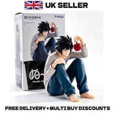 Death Note L Lawliet 12cm Action Figure Noodle Stopper Sitting Anime Model Boxed