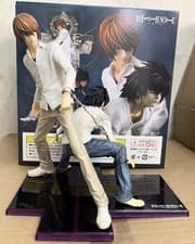 NEW Anime Death Note Figure Light Yagami & L Pvc Model Statue  Toy Nobox