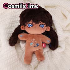 No attributes Dark skin Plush Doll Stuffed Dress up Toy Anime Plushie Game 20cm