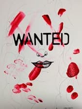 Wanted Poster Drawing Sketch Art Portrait Unframed A4 Wall Art Gift Words Text