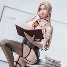 Beautiful Girl Private Secretary Anime PVC Figure Collectible Desktop Model Toy