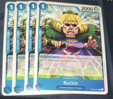 One Piece CCG OP08-051 Buckin C 4x Playset NM