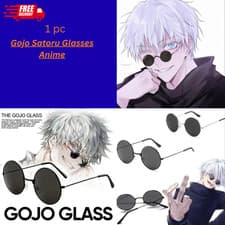 Gojo Satoru Glasses Jujutsu Kaisen Cosplay Sunglasses Black Anime Merch JJK Gift