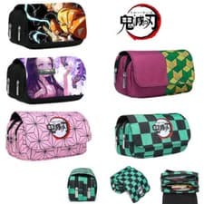 Demon Slayer 3D Pencil Case Anime Tanjirou Nezuko Zenitsu Giyuu Student Storage