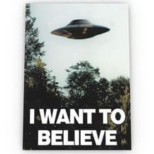 I Want to Believe XFiles Movie Poster Satin High Quality Archival A1 A2 A3
