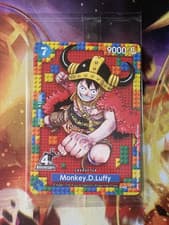 Bandai One Piece Card Game Monkey D. Luffy P-110 P 4th Anniversary Sealed!