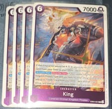 One Piece CCG EB04-031 King R 4x Playset NM