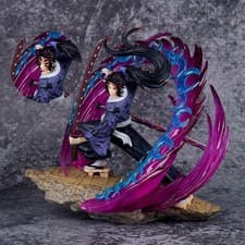 Demon Slayer Battle Kokushibo LED Statue GK Figure Collection PVC Action Figures