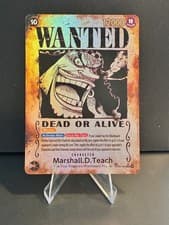 One Piece Marshall D. Teach OP09-093 SR Wanted Poster Custom/Fan Art