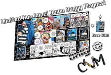 LTD EDITION ONE PIECE CARD GAME CUSTOM IMPEL DOWN BUGGY PLAYMAT DESIGNED BY CVM