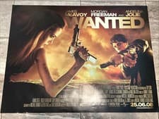 Wanted - Original D/S UK Quad Poster 40x30 inches - Angelina Jolie James McAvoy