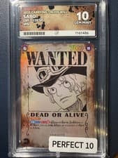 One Piece Sabo (Wanted Poster) OP13-120 Carrying On His Will ACE 10 GEM MINT
