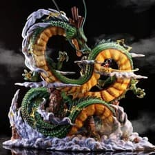 NEW Dragon Ball Z Shenron & Son Goku 22cm Anime Figure Dbz Figurine Pvc Statue