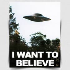 The X-FILES I WANT TO BELIEVE UFO METAL SIGN WALL PLAQUE poster A6 A5 A4 A3