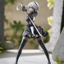 18CM Yorha 2B Anime Figure Black White PVC Collectible Action Model New Statue