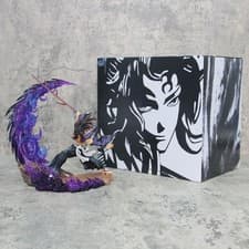 Demon Slayer Battle Kokushibo LED Statue GK Figure Collection PVC Action Figures