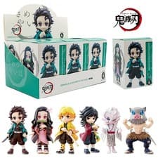 10CM Demon Slayer Figure Tanjiro Nezuko Chibi Action Figure Boxed Anime Gift