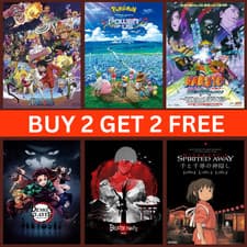 CLASSIC ANIME POSTERS WALL ART MANGA ANIMATION MOVIE POSTER PRINTS RETRO