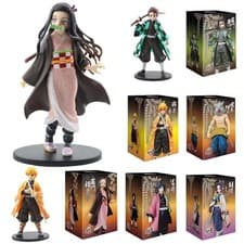 Demon Slayer Action Figure Kamado Tanjirou Zenitsu Nezuko PVC Model Toy