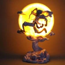 One Piece Anime Figure Gk Gear 5 Nika Luffy Moon Light Pvc Statue Model Toys