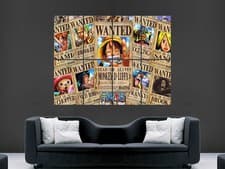 ONE PIECE WANTED MANGA HUGE LARGE WALL ART POSTER PICTURE