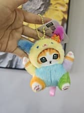 Mofusand Japan cute cat plushy doll Sanrio Usahana teddy keyring 