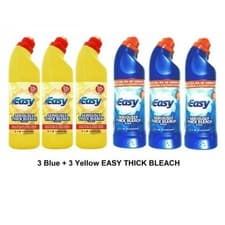 6 x Easy Thick Bleach 750ml 3 Citrus + 3 Original