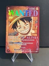One Piece Monkey D Luffy ST01-012 SR Special Card Wanted Poster Custom/Fan Art