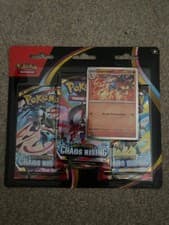 Pokémon TCG Chaos Rising 3 Booster Packs 1x Factory Sealed Charmeleon Promo 2020
