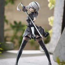 18CM Yorha 2B Anime Figure Black White PVC Collectible Action Model New Statue