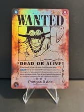 One Piece Portgas D. Ace OP13-119 SR Wanted Poster Custom/Fan Art