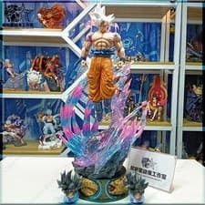 Dragon Ball Z 25cm Son Goku Ultra Instinct Action Figure Super Saiyan PVC Statue
