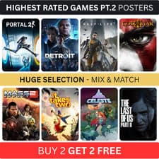 Highest Rated Games Posters Pt.2 A5 A4 A3