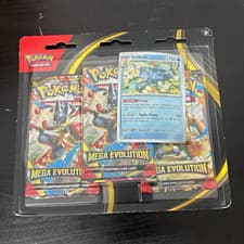 Pokémon TCG Mega Evolution 3 Pack Blister Pack w/ Golduck Promo Card English