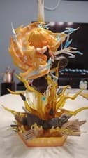 Demon Slayer Zenitsu Double-Headed 35cm Anime Figure PVC Action Toy Gift