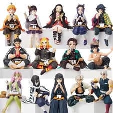 Anime Demon Slayer Kamado Tanjirou Nezuko Sitting Posture Action Figure PVC