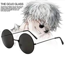 Gojo Satoru Glasses Jujutsu Kaisen Cosplay Sunglasses Black Anime Merch JJK Gift