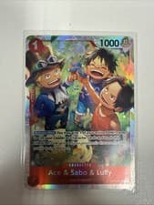 Ace & Sabo & Luffy - One Piece TCG OP13-007 Carrying On His Will SR Foil NM/M