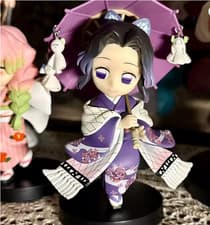 Shinobu Kocho Demon Slayer 13CM Chibi Umbrella Action Figure Toy Gift