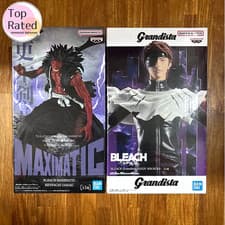 BLEACH MAXIMATIC Kenpachi Zaraki Grandista Sousuke Aizen Figure Set Japan New