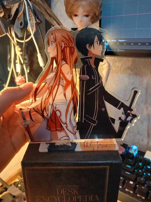 Kirito and Asuna sword art online acrylic stand anime manga merch figure SAO