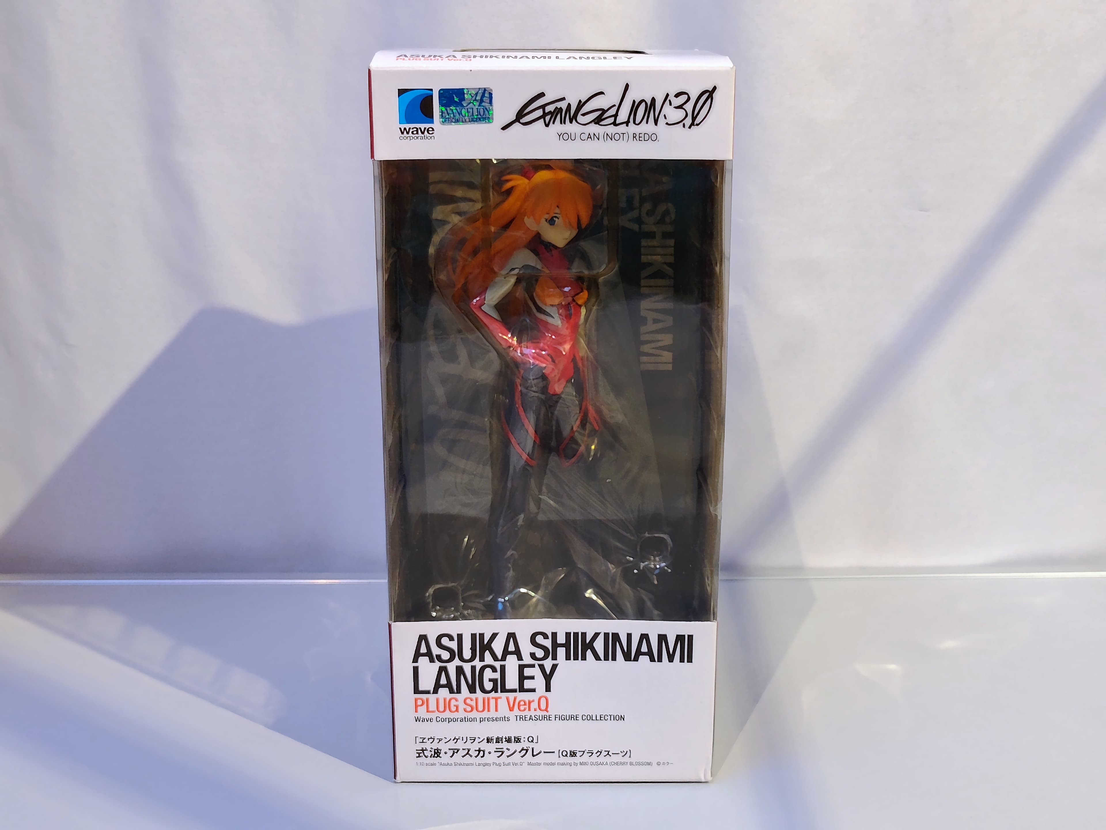 Wave Evangelion 3.0 Asuka Shikinami Langley Plug Suit Ver.Q Figure
