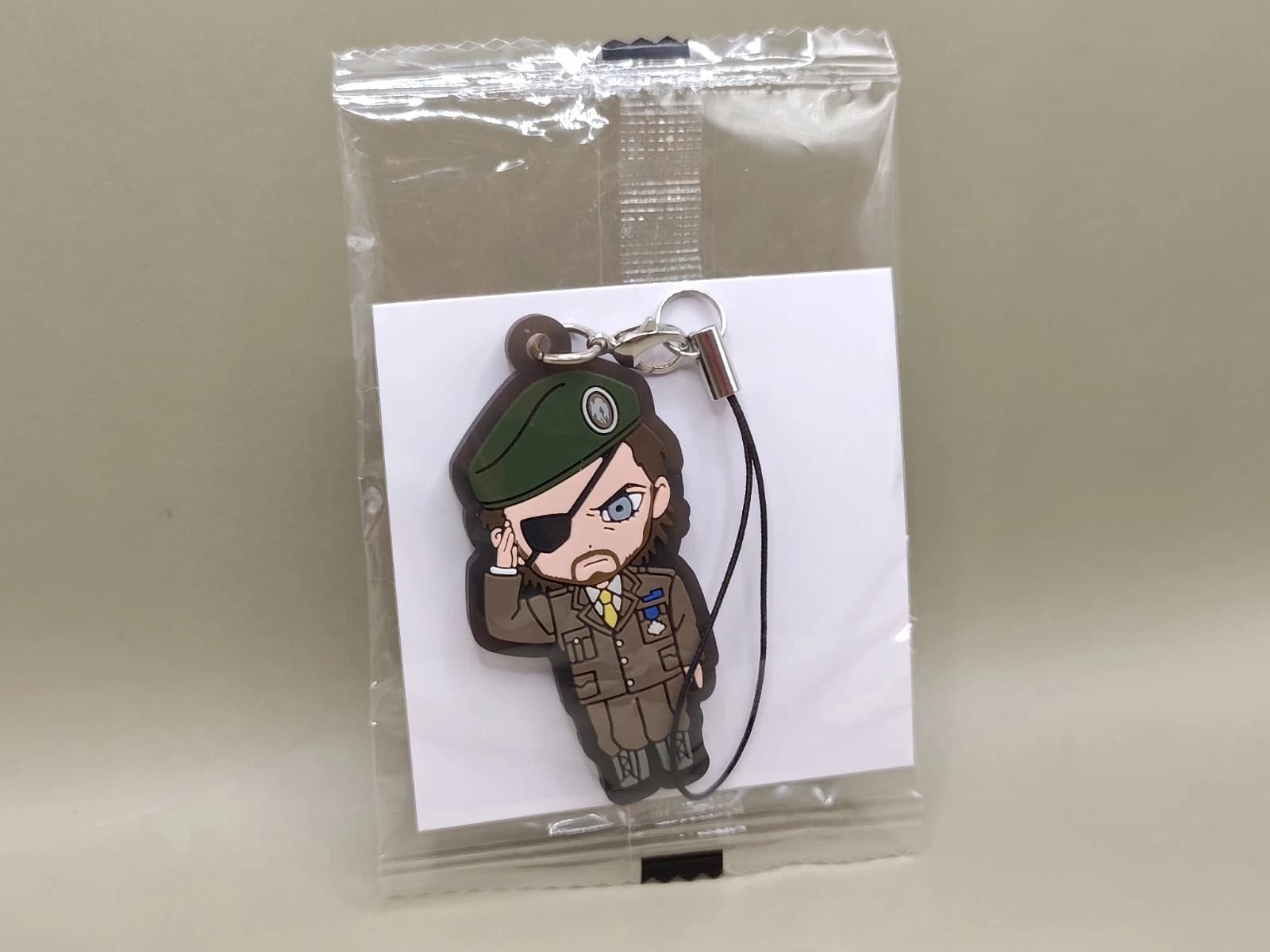 Metal Gear Solid Naked Snake Rubber Strap Keychain & Sticker Bushiroad — image 5