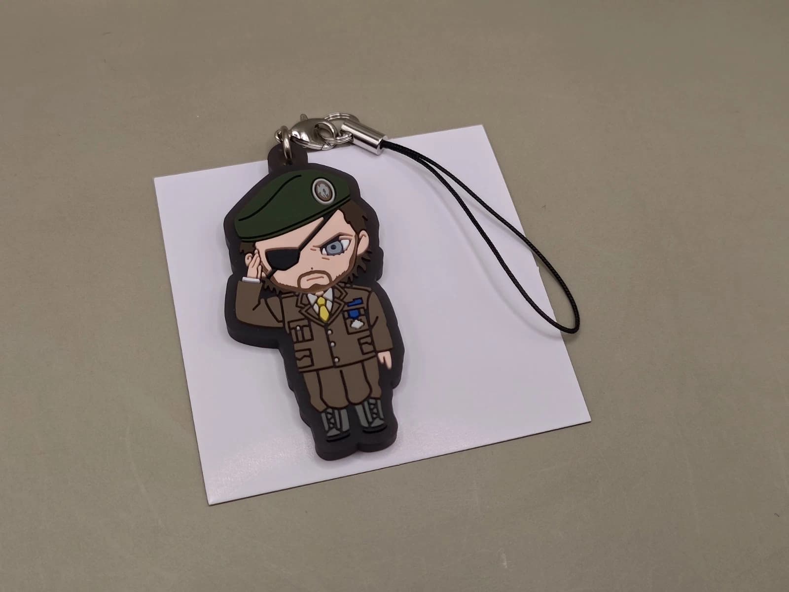 Metal Gear Solid Naked Snake Rubber Strap Keychain & Sticker Bushiroad — image 6
