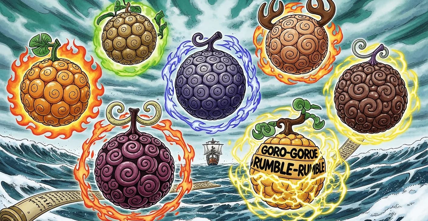 One Piece Devil Fruits featured collage