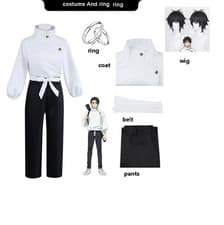 Jujutsu Kaisen Yuta Okkotsu Cosplay Costume Full Set Top Pants Sash Anime Merch