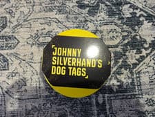 Cyberpunk 2077 Johnny Silverhand's Dog Tags + Necklace Pendant + Ball Chain