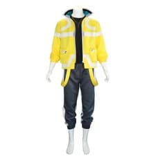 Anime Cyberpunk Edgerunners David Martinez Cosplay Yellow Jacket Costume Wig